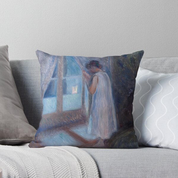 Item preview, The Girl By The Window Edvard Munch Painting designed and sold by ellebackup.