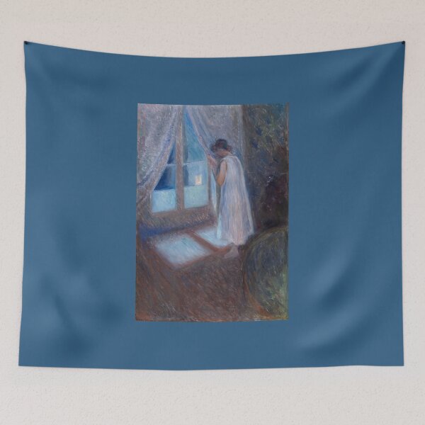Item preview, The Girl By The Window Edvard Munch Painting designed and sold by ellebackup.