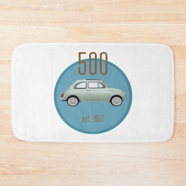 Item preview, New retro blue fiat 500  designed and sold by MiloHarris.