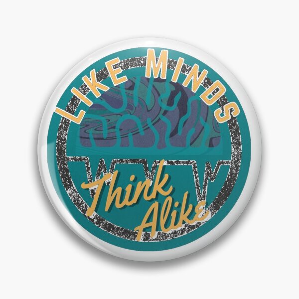 Item preview, Like Minds Think Alike Blue Shade Design for Creative & Positive Minded People designed and sold by Onewivnacher.