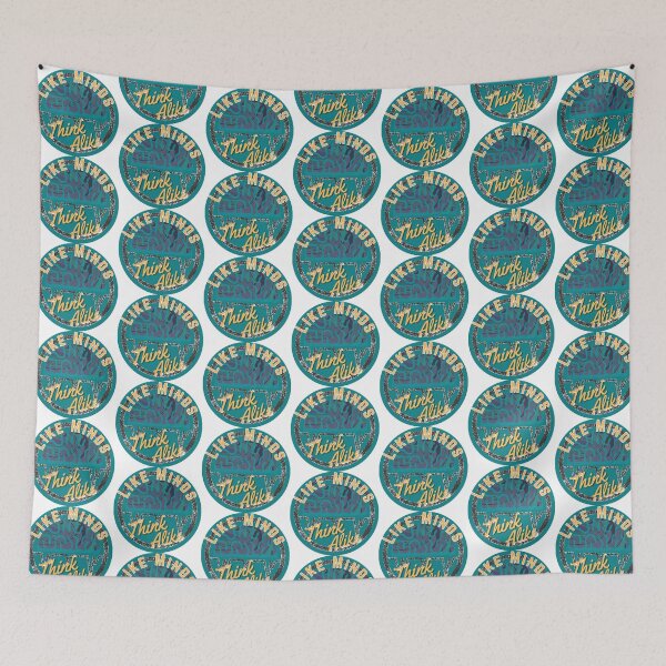 Item preview, Like Minds Think Alike Blue Shade Design for Creative & Positive Minded People designed and sold by Onewivnacher.