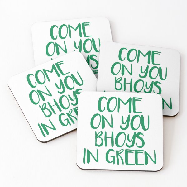 Item preview, COME ON YOU BHOYS IN GREEN, Glasgow Celtic Football Club Green Text Design designed and sold by MacPean.
