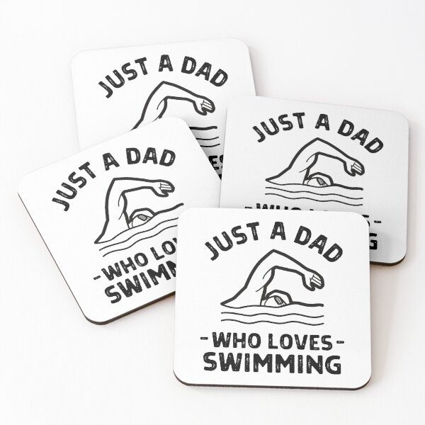 Item preview, Just a dad who loves swimming designed and sold by TheGreenGoat.