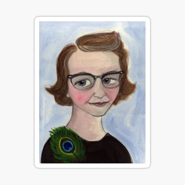 Item preview, A Good Flannery is Hard to Find, Flannery O'Connor Art Print designed and sold by debrastyer.