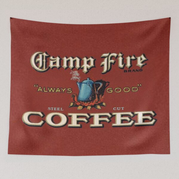 Item preview, Antique CAMP FIRE Coffee designed and sold by Tree45.
