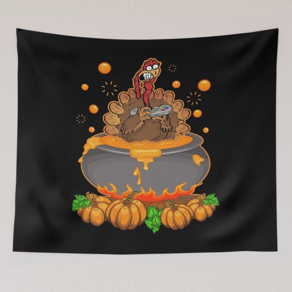 Item preview, Thanksgiving Gaming Turkey Pumpkin Boys Teens Funny Gamer designed and sold by elisamarez97.