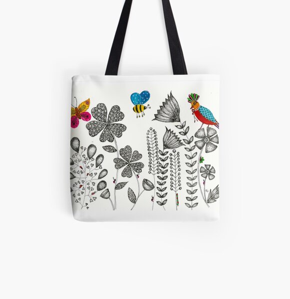 Flower Garden 2 All Over Print Tote Bag