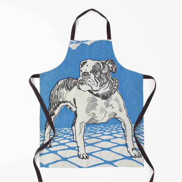 Item preview, Bulldog Drawing on Light Blue Background designed and sold by Apparel-City.