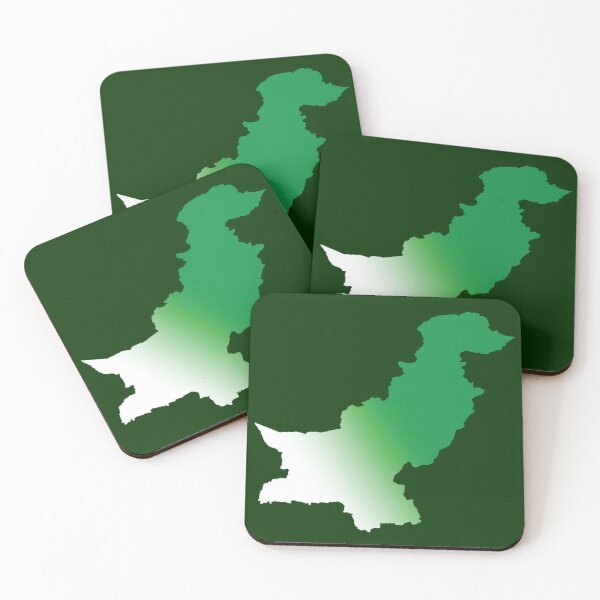 Item preview, Pakistani Map in the colors of the Pakistan Flag designed and sold by theOneWhoDraws.