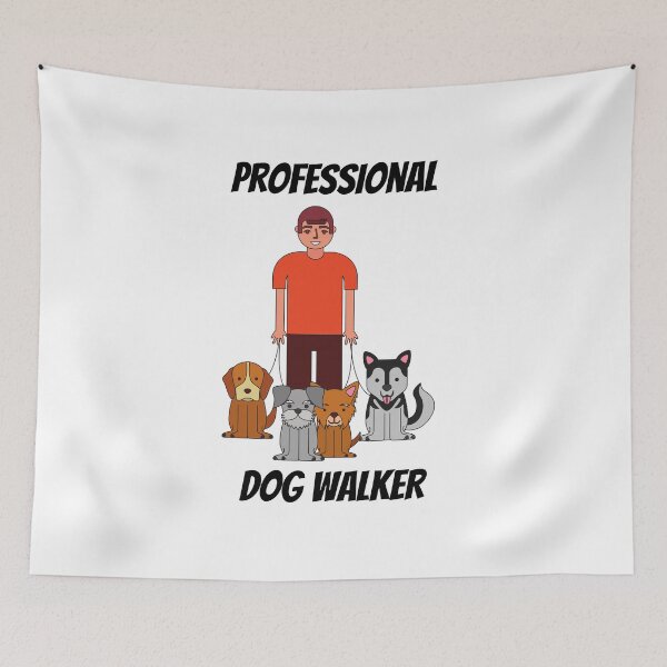Item preview, Professional dog walker designed and sold by YuneDesigns.