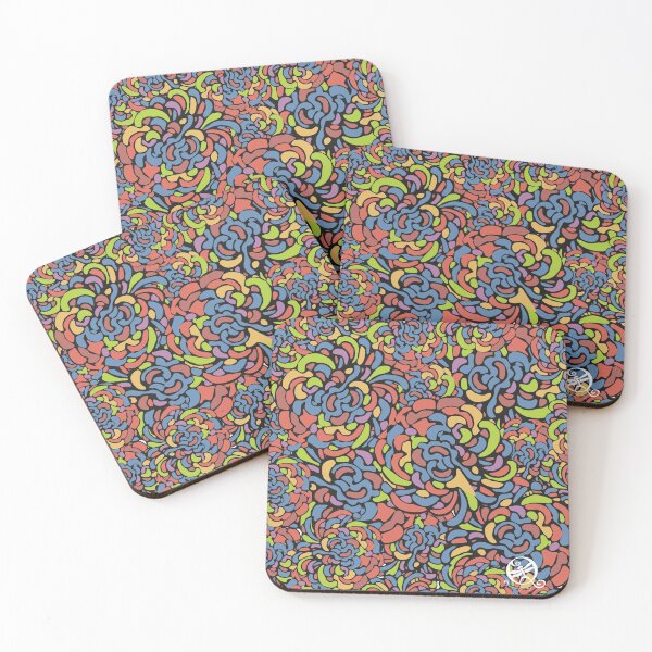 Item preview, Orange Free Form Flowers designed and sold by Jeanine Handley.