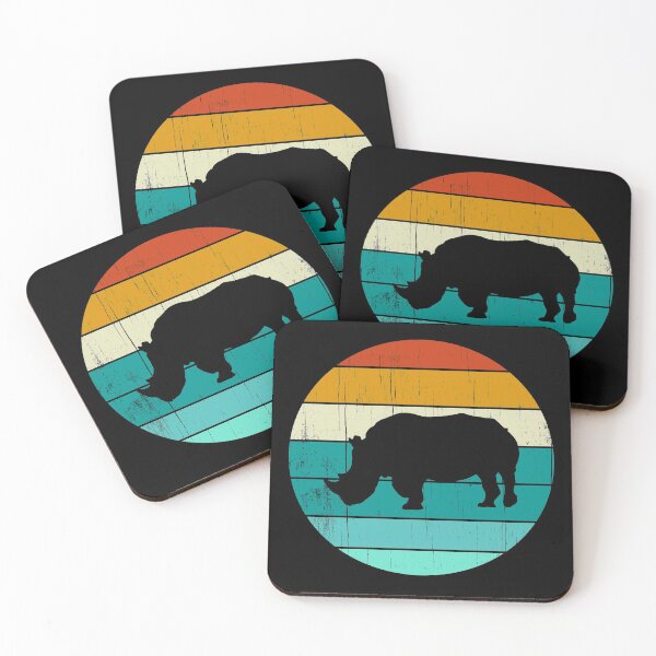 Item preview, Retro Style Rhinoceros Rhino  designed and sold by cimibaka25.