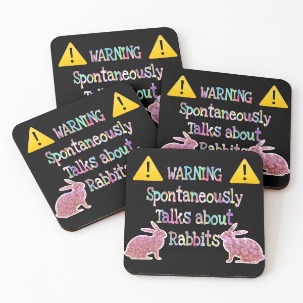 Aperçu de l'œuvre Warning parle spontanément de lapins créée et vendue par YollieBeeArt.