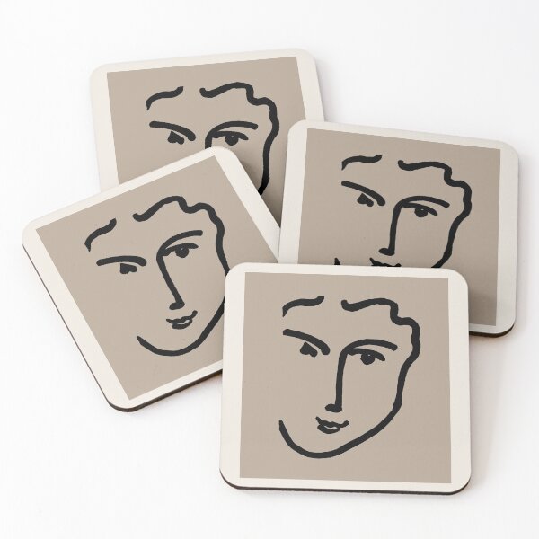 Item preview, Henri Matisse Face Cutout, Papier Decoupes abstract Art, Matisse Cutout's, Art Exhibition Print designed and sold by re-make-.