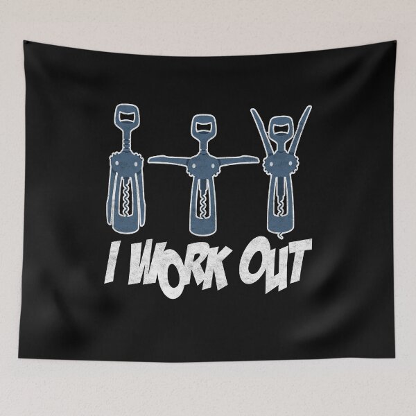 Item preview, I Work Out Wine Alcohol designed and sold by MooonTees.