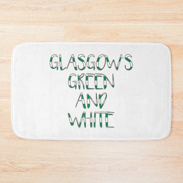 Item preview, GLASGOW'S GREEN AND WHITE, Glasgow Celtic Football Club Green and White Text Design designed and sold by MacPean.