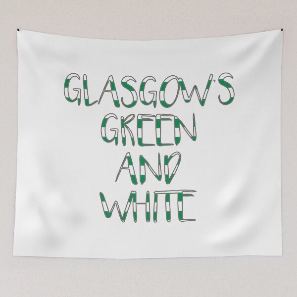 Item preview, GLASGOW'S GREEN AND WHITE, Glasgow Celtic Football Club Green and White Text Design designed and sold by MacPean.