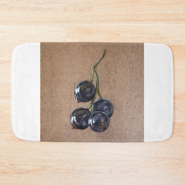 Item preview, Black Currants drawn with colored pencils on toned paper designed and sold by AquarellChill.