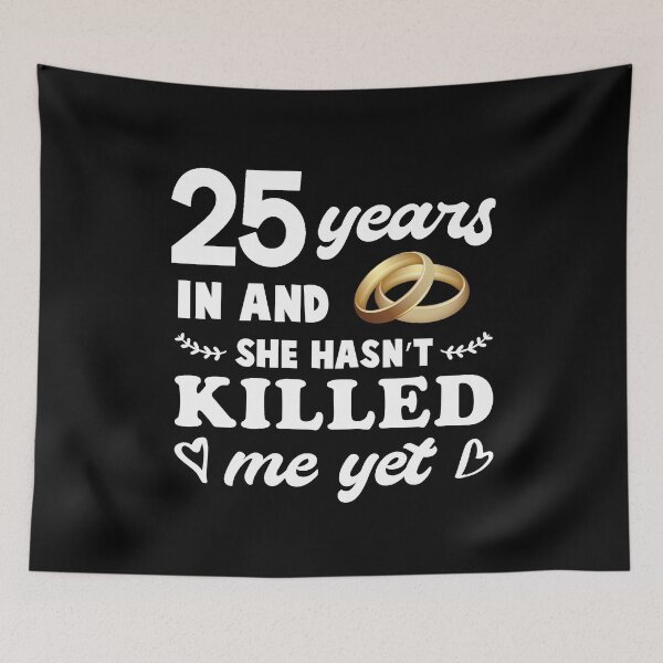 Item preview, Wedding Anniversary Silver Wedding Gift 25 Years Married designed and sold by Lenny Stahl.