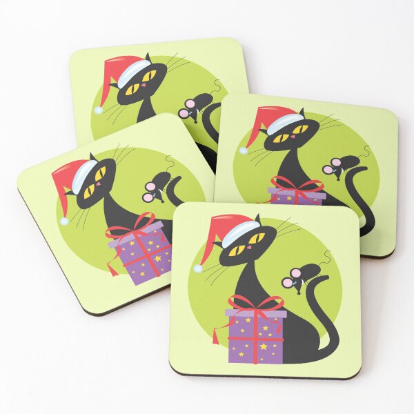 Item preview, 1950s Christmas Cat and Mouse designed and sold by HolidayBug.
