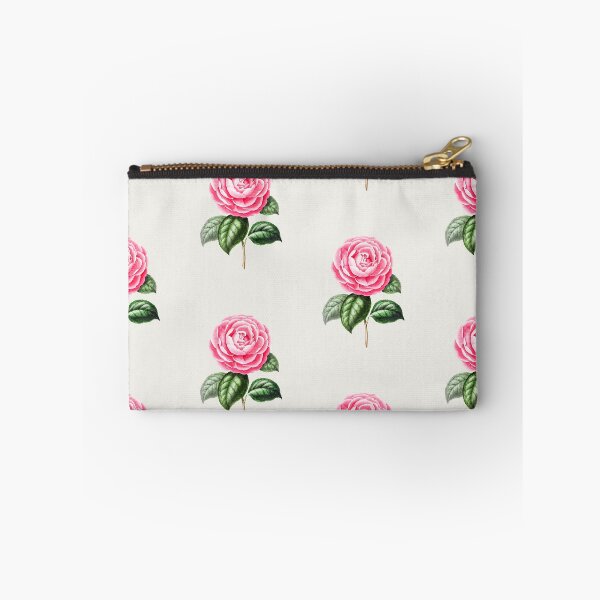 Artikelvorschau, Vintage botanische handgezeichnete rosa Kamelie entworfen und verkauft von PowderLanePress.