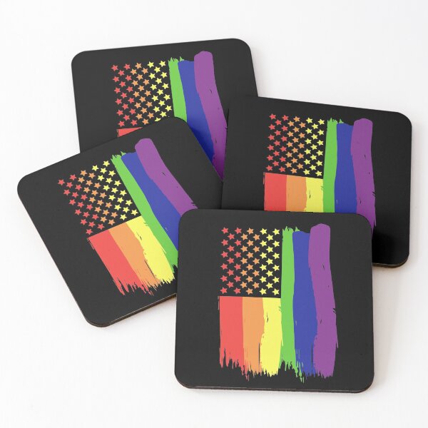 Item preview, Pride Rainbow American Flag designed and sold by QuidnuncDesigns.