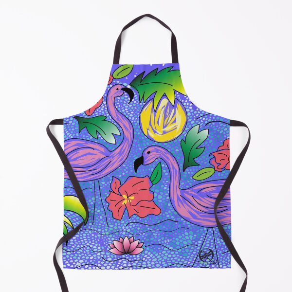 Item preview, Pink on purple flamingo designed and sold by Jeanine Handley.