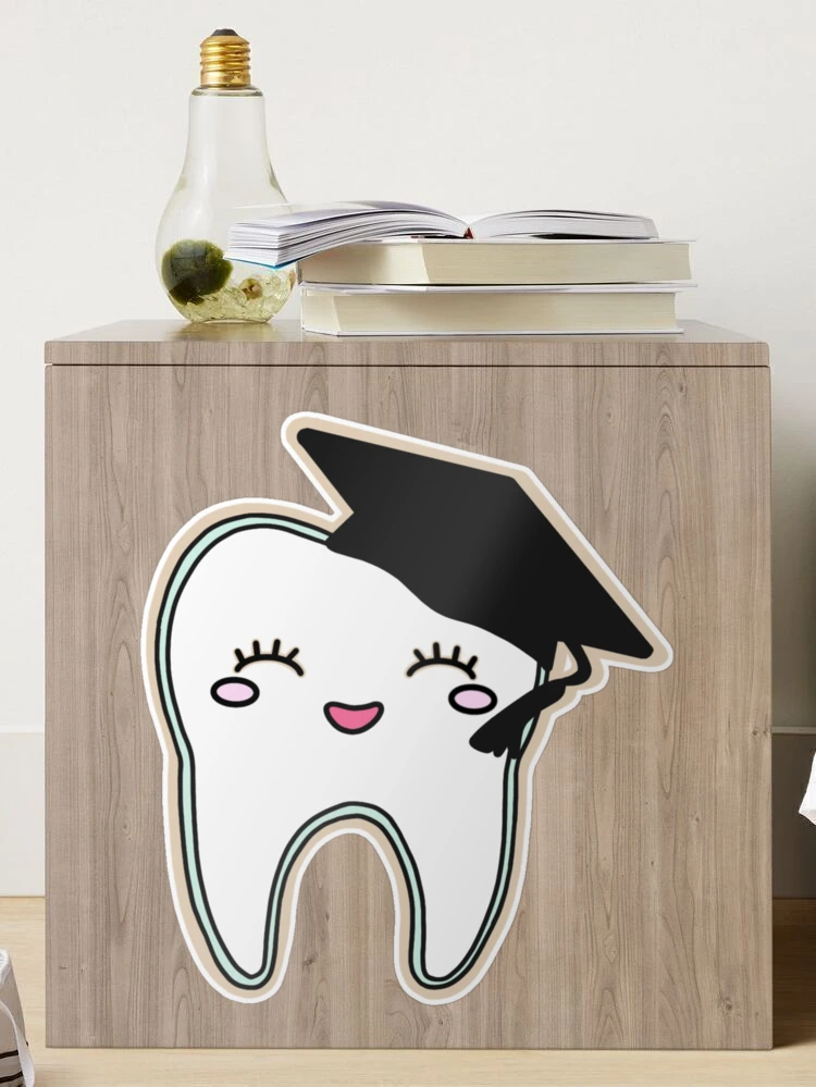 Tooth with graduation hat Photographic Print for Sale by guaka-molly