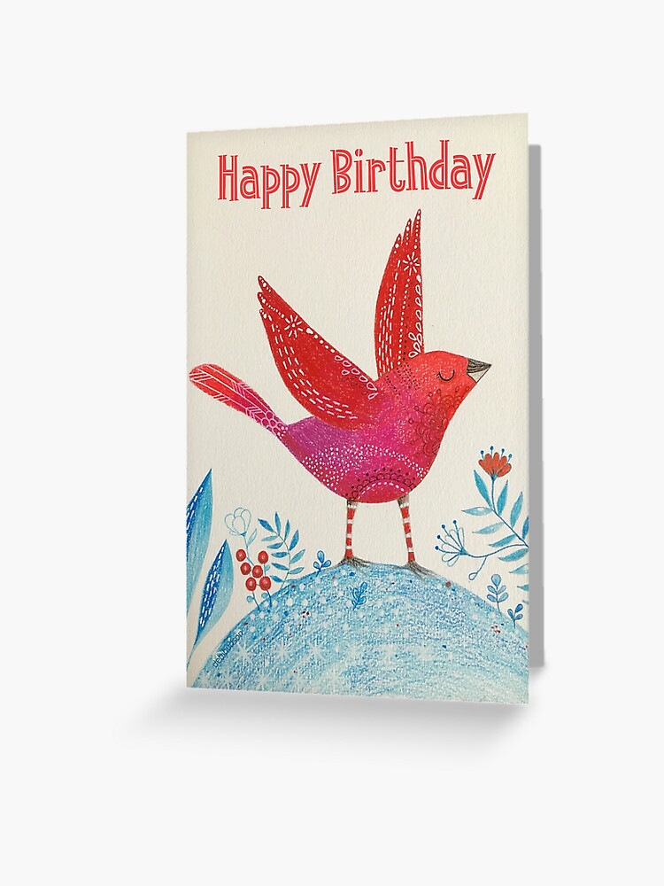 Happy Birthday Wishes Greeting Card By Debihudson Redbubble
