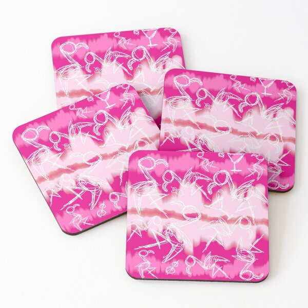 Item preview, It's Flamingo O'Clock Somewhere Scribble Pals designed and sold by MobiusMakings.