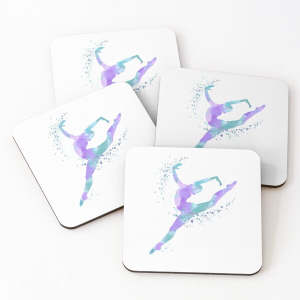 Item preview, Girl Gymnast Sports Watercolor Gift designed and sold by LotusGifts.