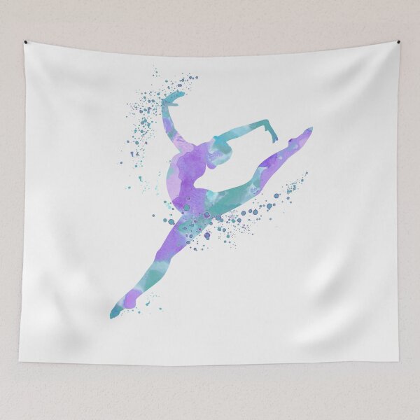 Item preview, Girl Gymnast Sports Watercolor Gift designed and sold by LotusGifts.