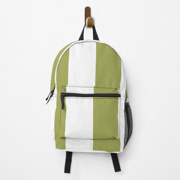 Item preview, Green And White Vertical Stripe Pattern Inspired by 2022 Trending Color - Hue - Shade Pantone Pickled Pepper 16-0436 designed and sold by ColorOfTheYears.