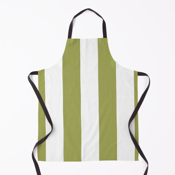 Item preview, Green And White Vertical Stripe Pattern Inspired by 2022 Trending Color - Hue - Shade Pantone Pickled Pepper 16-0436 designed and sold by ColorOfTheYears.