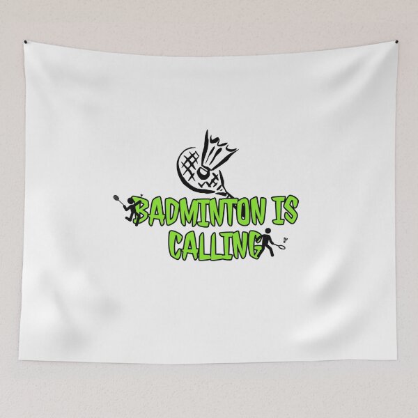 Item preview, Badminton is Calling / Badminton is Calling and I must go / Funny Badminton T-shirts designed and sold by ChopshopTEXT.