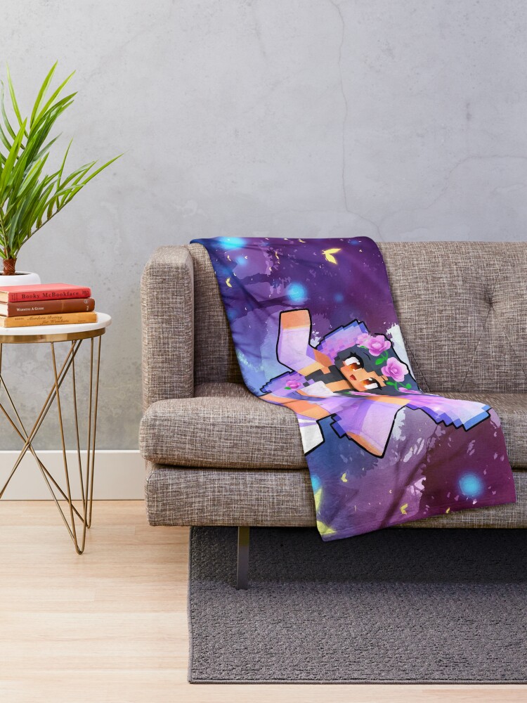 Alternate view of Aphmau Minecraft Magical Fairy Throw Blanket