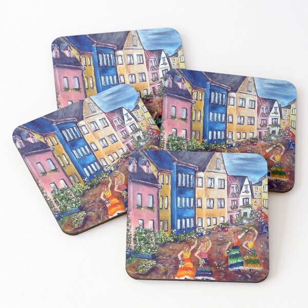 Item preview, HAPPY TIMES, FINE ART PRINT  ARCHITECTURE, STREET SCENE FINE ART PRINT INSPIRED BY NATURE designed and sold by Adri Barnard.