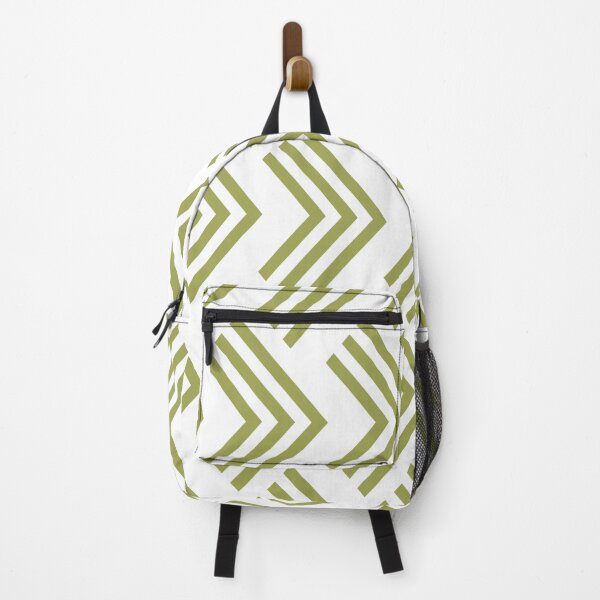 Item preview, Green And White Chevron Rhombus Arrow Pattern Inspired by 2022 Trending Color - Hue - Shade Pantone Pickled Pepper 16-0436 designed and sold by ColorOfTheYears.