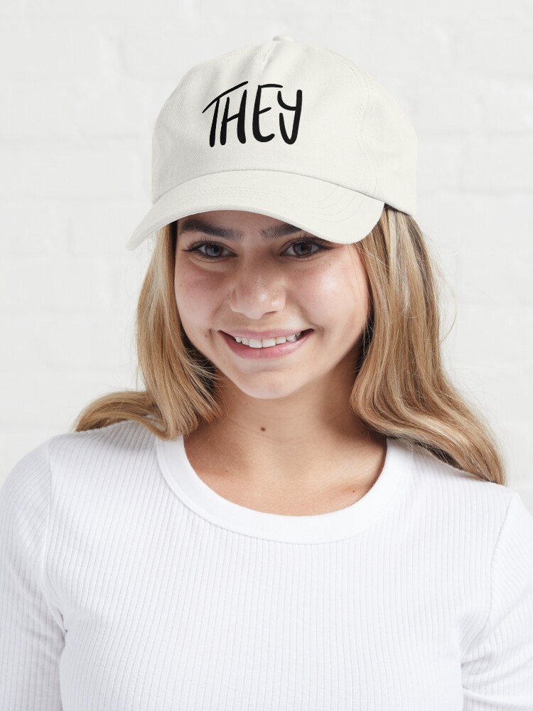 Alternate view of THEY, v5, black/white Cap