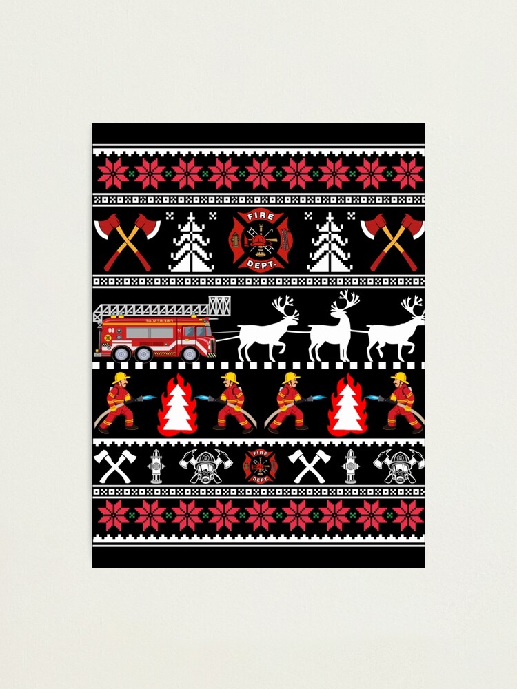 Fireman on sale christmas sweater