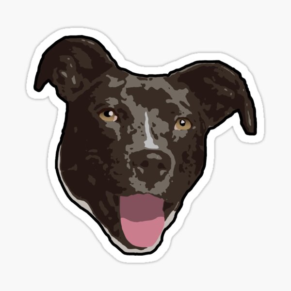 Pitbull Lab Mix Stickers For Sale | Redbubble