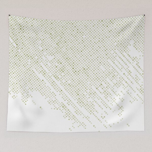 Item preview, Green And White Polka Dot Abstract Pattern Inspired by 2022 Trending Color - Hue - Shade Pantone Pickled Pepper 16-0436 designed and sold by ColorOfTheYears.