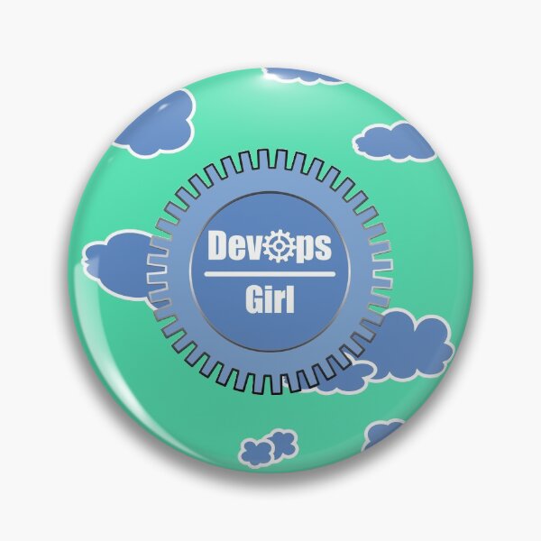 Artikelvorschau, Cloud DevOps Girl Techie - IT Nerd Design Blue Teal entworfen und verkauft von IrinchiDE.