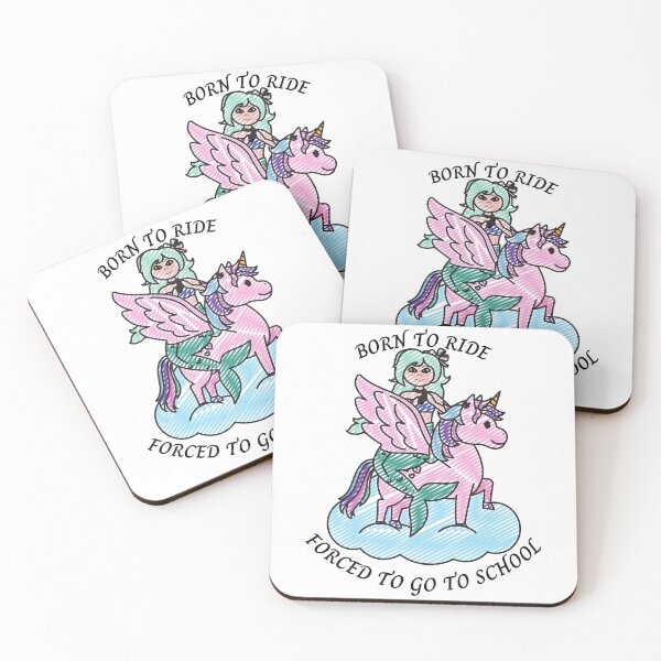 Item preview, Born to ride a unicorn but forced to go to school designed and sold by YuneDesigns.