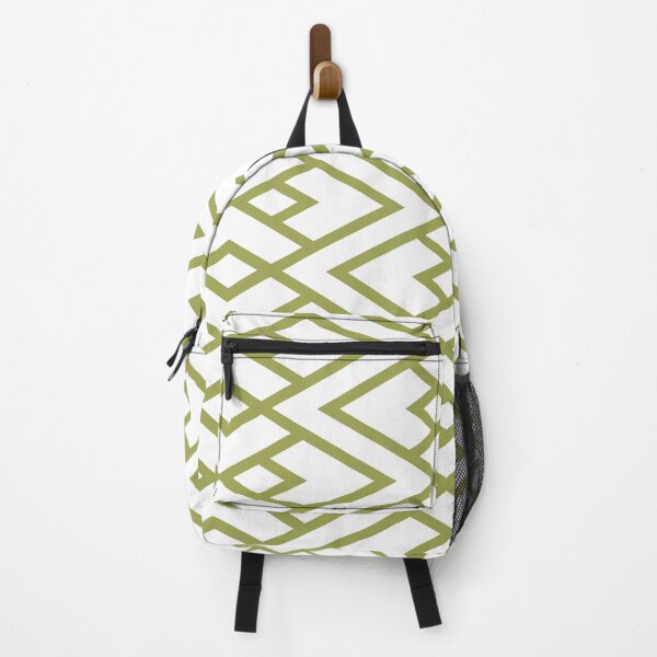 Item preview, Green And White Diamond Shape Pattern Inspired by 2022 Trending Color - Hue - Shade Pantone Pickled Pepper 16-0436 designed and sold by ColorOfTheYears.