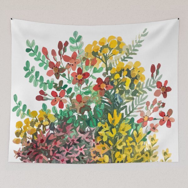 Item preview, flowers in the garden designed and sold by Lemontreeart63.