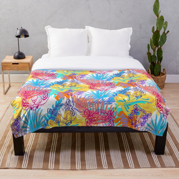 Item preview, Wild Tiger in Leaves Seamless Pattern  designed and sold by EMIRSDQ.