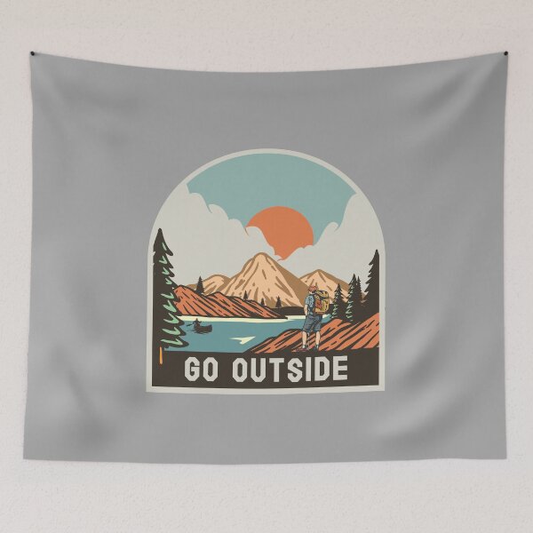 Item preview, Go Outside Wanderlust Wilderness Nature designed and sold by scooterbaby.