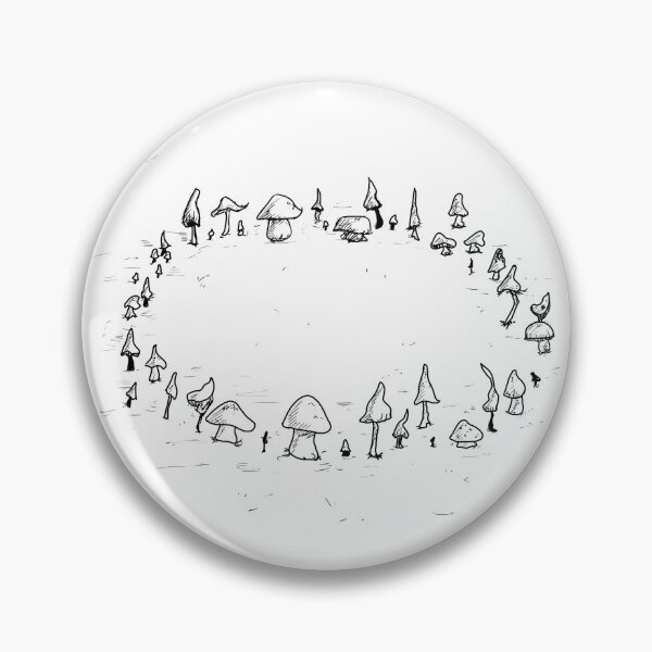 Item preview, Shrooms circle - poster witch witchy aesthetic simple designed and sold by Hekkoto.