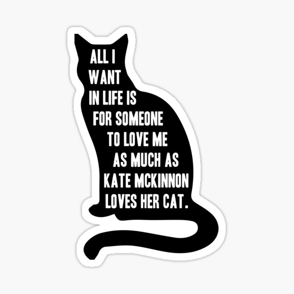 Artikel-Vorschau von Kate McKinnon liebt Katzen, designt und verkauft von bethofalltrades.